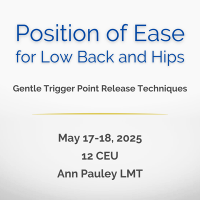 Positions of Ease for Low Back and Hips CE