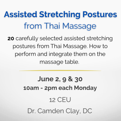 Assisted Stretching Postures from Thai Massage
