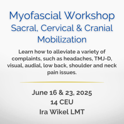 IRT Sacral, Cervical, and Cranial Myofascial Mobilization